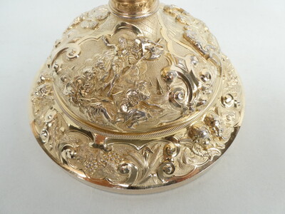 1 Baroque - Style Exceptional Ciborium By : French Silversmith'S Favier Freres, Who Worked In Lyon ,France In The Second Half Of The 19th Century.