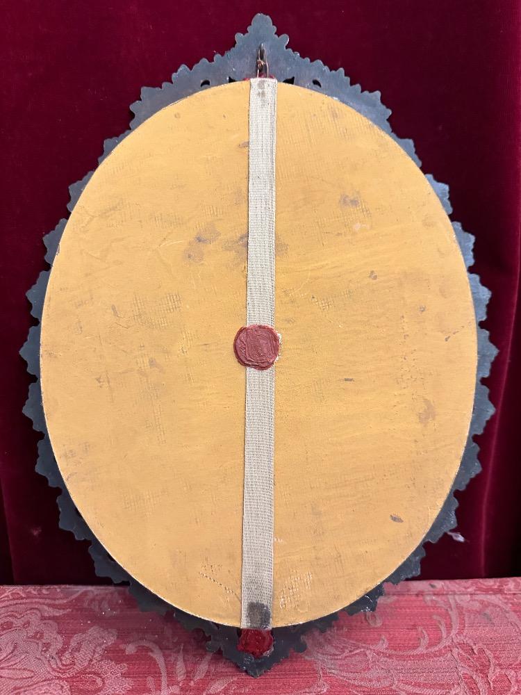 1 Baroque - Style Exceptional Reliquary Complete Passion Of Christ