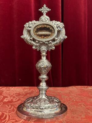 1 Baroque - Style Exceptional Reliquary Ex Ossibus Relic St. Paul Apostle