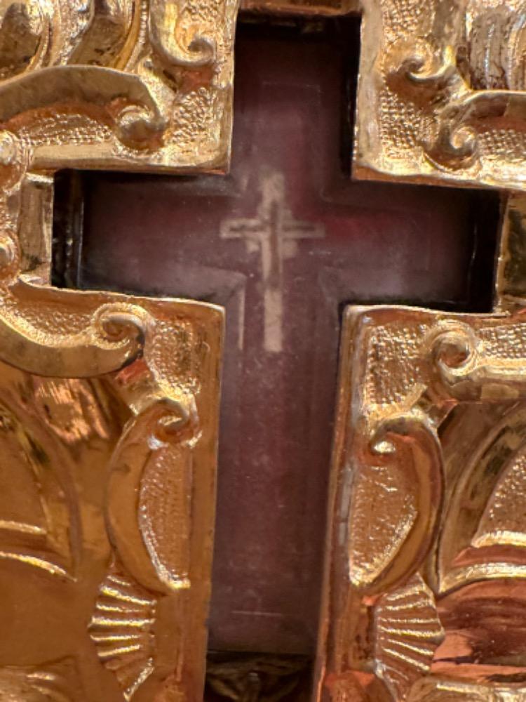 1 Baroque - Style Exceptional Reliquary - Relic Of The True Cross