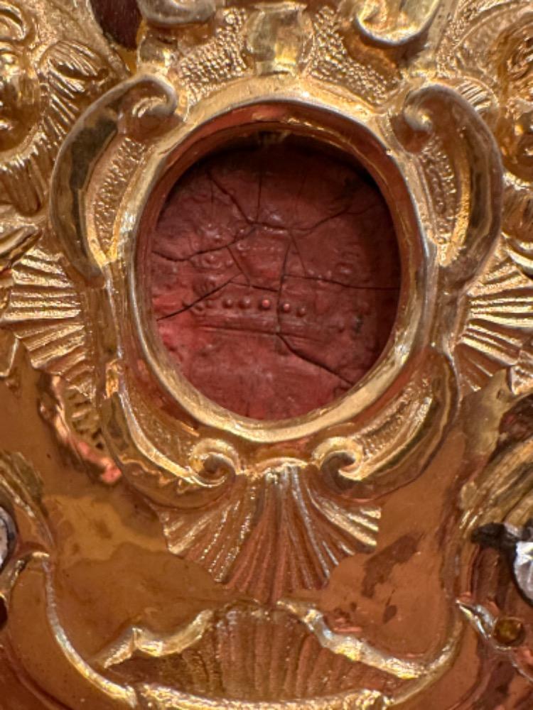 1 Baroque - Style Exceptional Reliquary - Relic Of The True Cross