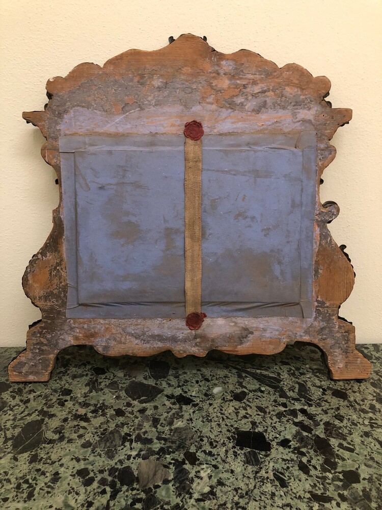 1 Baroque - Style Important Baroque Reliquary: Relics Related To D.N.J.C. & Relics Of 12 Apostles. Originally Sealed And With Document Most Probably Inside.