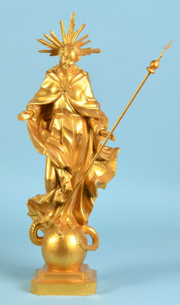 1 BAROQUE-STYLE Madonna Immaculata Sculpture