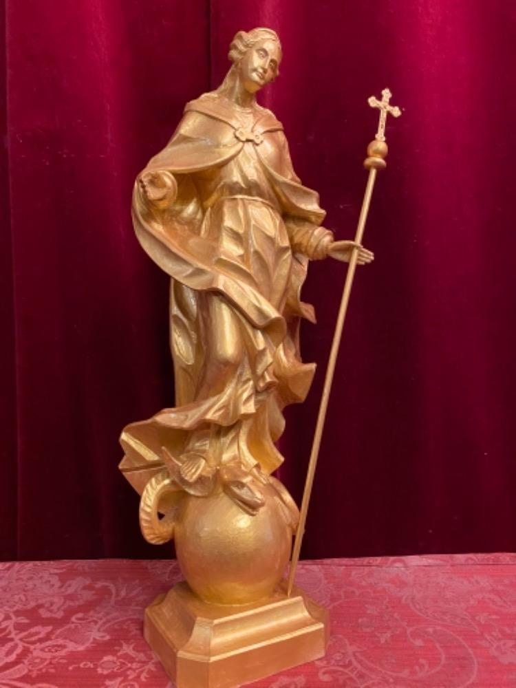 1 BAROQUE-STYLE Madonna Immaculata Sculpture