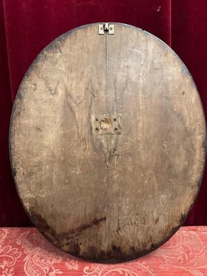 Medallion  style Baroque - Style en Hand - Carved Wood Walnut, Italy  18 th century ( Anno 1780 )
