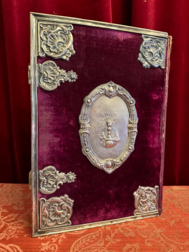 1 Baroque - Style Missale Romanum Multiple Fully Hand - Made Silver Applications And Locks Imagination St. Vincentius A Paulo