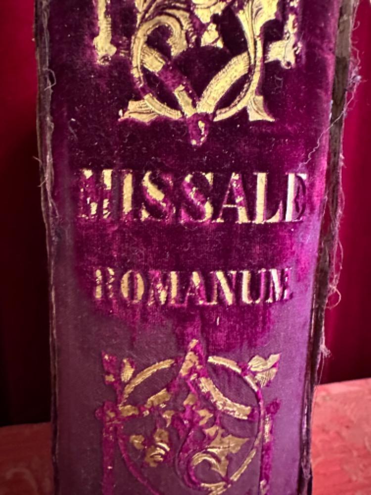 1 Baroque - Style Missale Romanum Multiple Fully Hand - Made Silver Applications And Locks Imagination St. Vincentius A Paulo