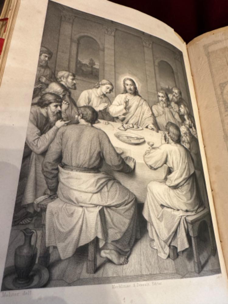 1 Baroque - Style Missale Romanum Multiple Fully Hand - Made Silver Applications And Locks Imagination St. Vincentius A Paulo