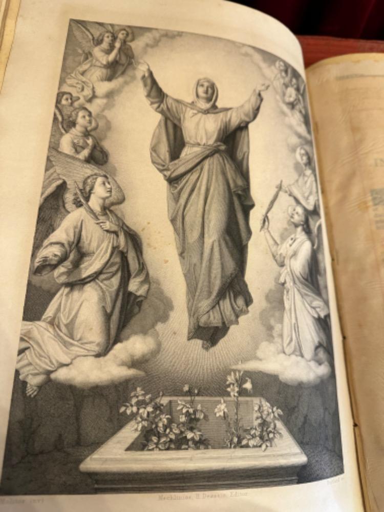 1 Baroque - Style Missale Romanum Multiple Fully Hand - Made Silver Applications And Locks Imagination St. Vincentius A Paulo