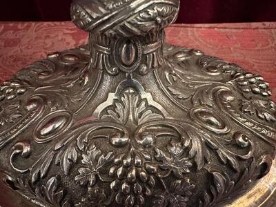 Monstrance  style Baroque - Style en Mainly Full - Silver / Stones, Belgium  18 th century ( Anno 1790 )