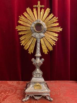 Monstrance style Baroque - Style en Brass / Polished and Varnished, France 19 th century ( Anno 1840 )