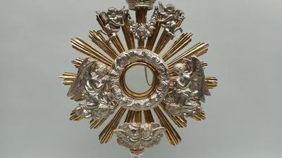 Monstrance style Baroque - Style en Brass / Bronze / Gilt, Belgium 19 th century