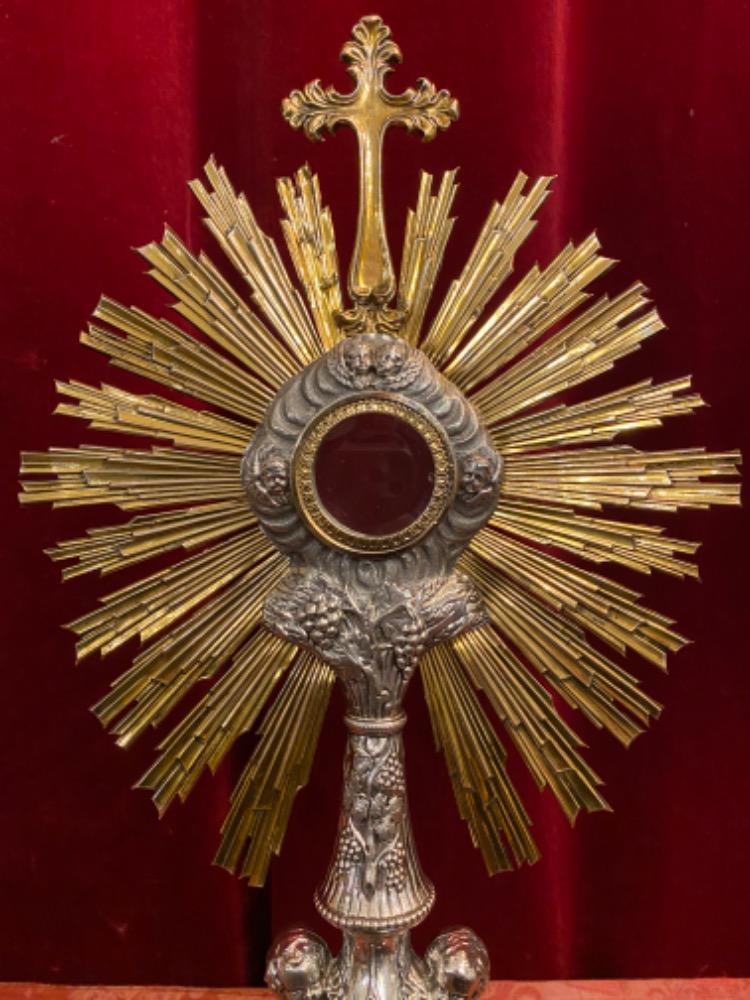 1 Baroque - Style Monstrance H 54 Cm