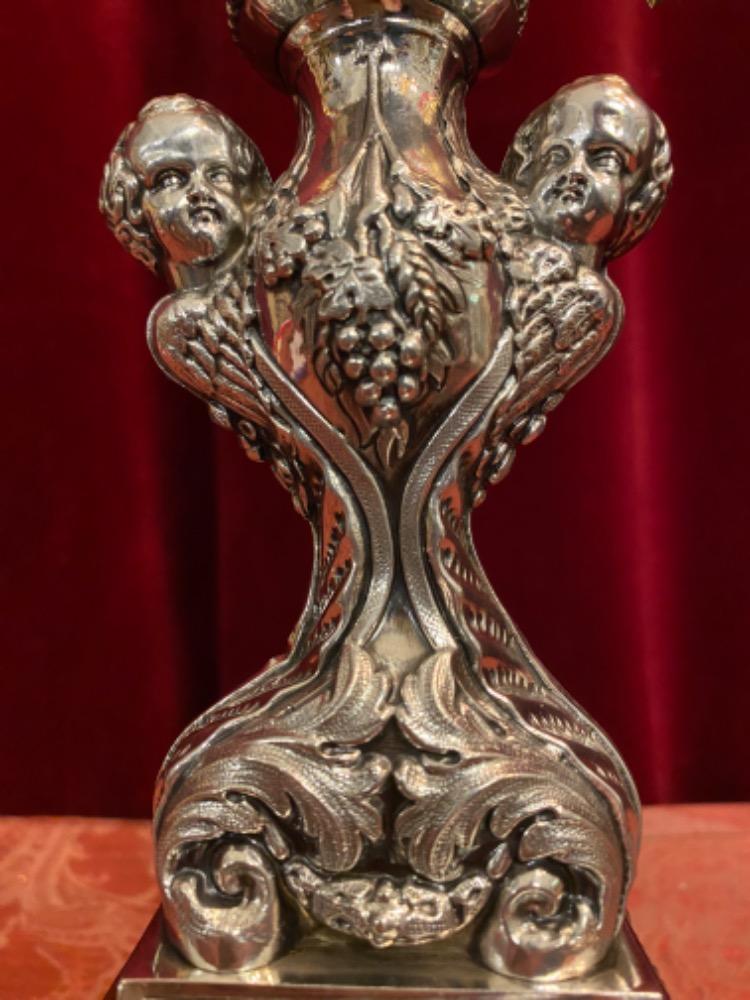 1 Baroque - Style Monstrance H 54 Cm