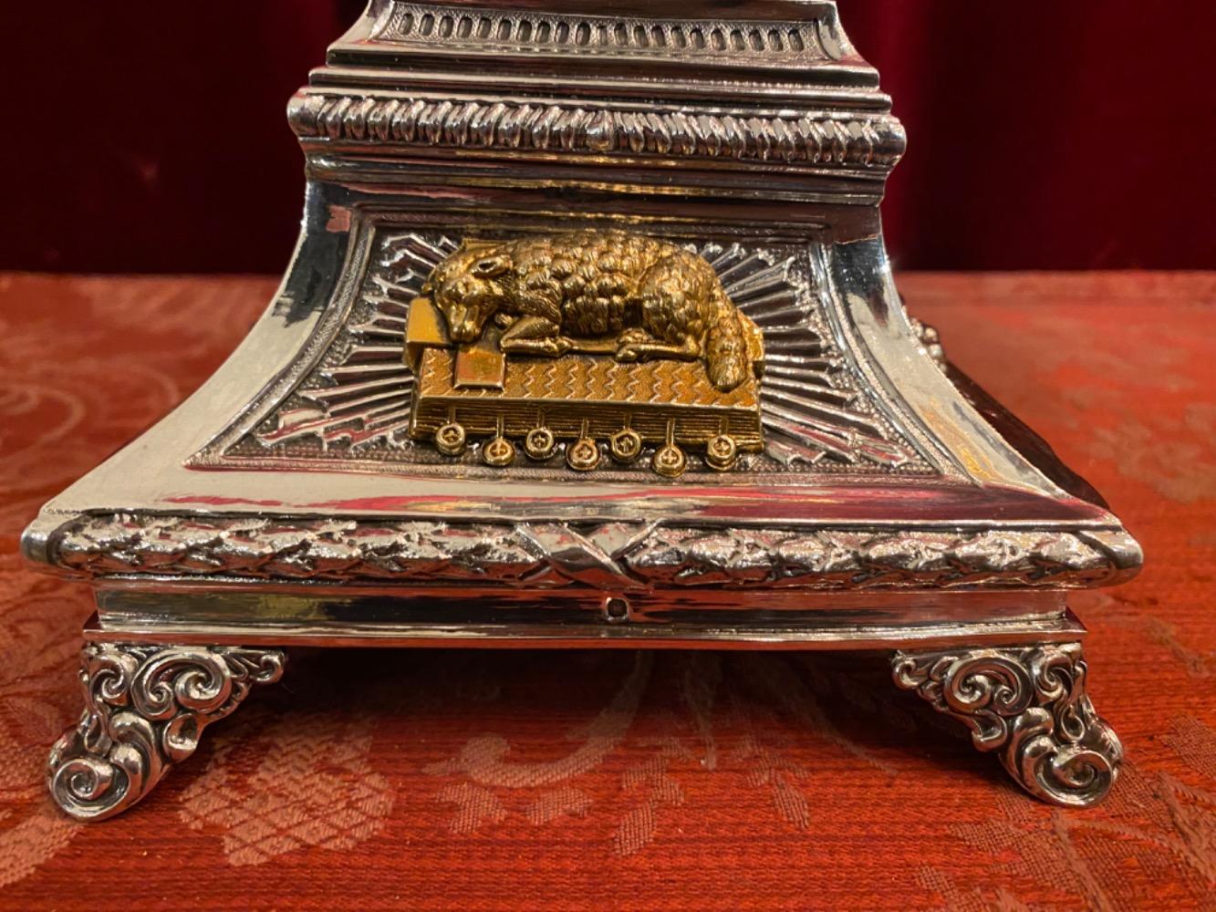 1 Baroque - Style Monstrance H 54 Cm