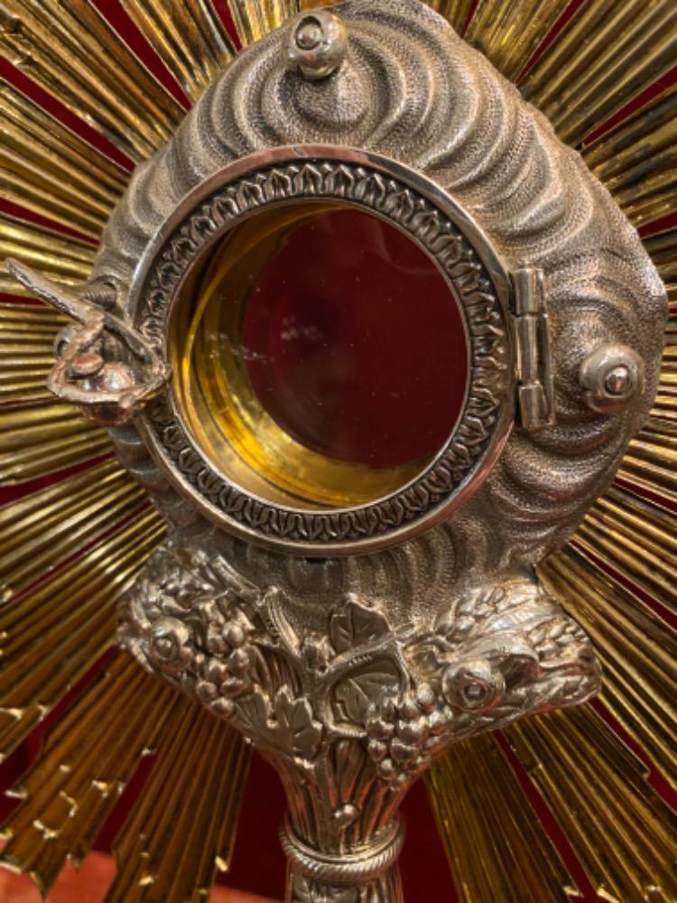 1 Baroque - Style Monstrance H 54 Cm
