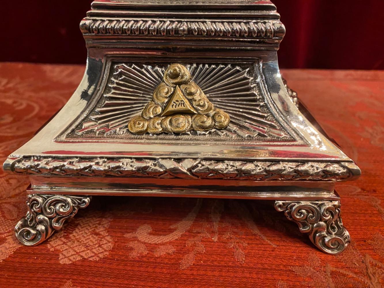 1 Baroque - Style Monstrance H 54 Cm