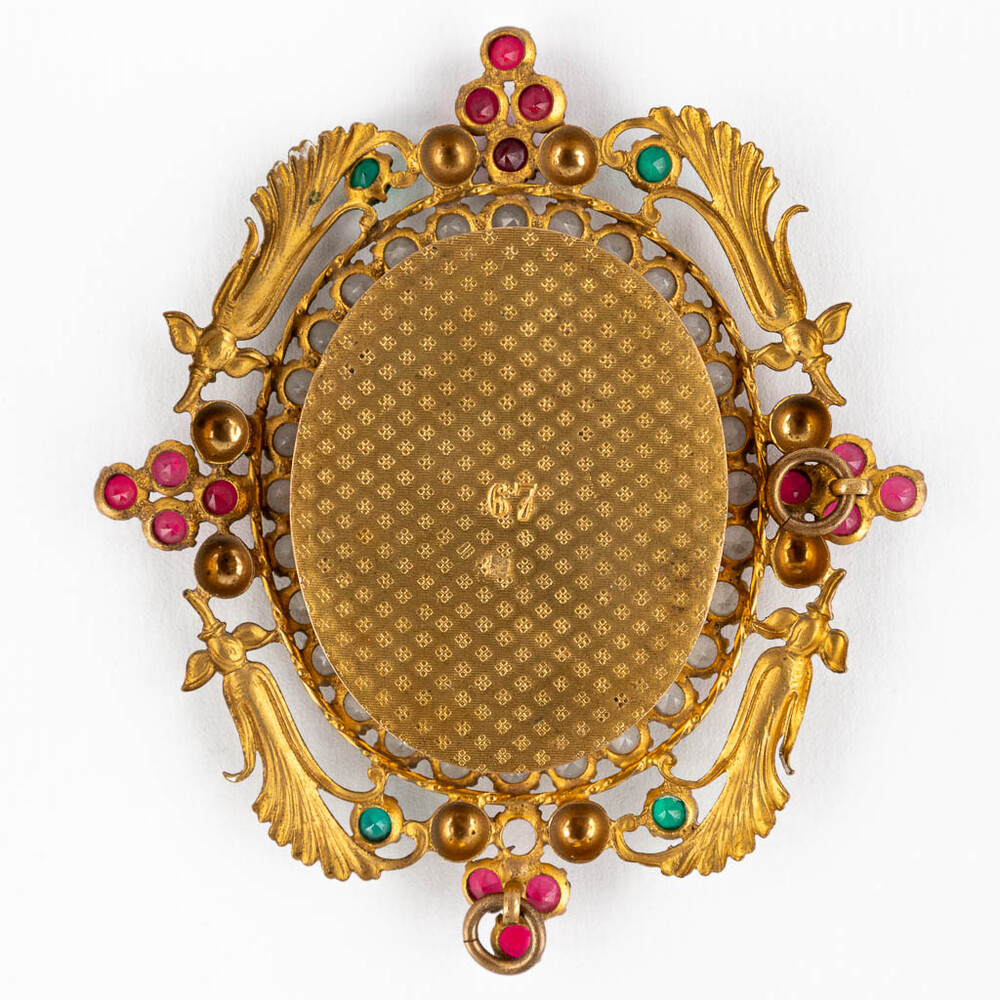 1 Baroque - Style Multi Reliquary Relics : St. Franciscus, St. Ursula, St. Alphonsus, St. Stanislav Kostka, St. Catharina S. Etc.