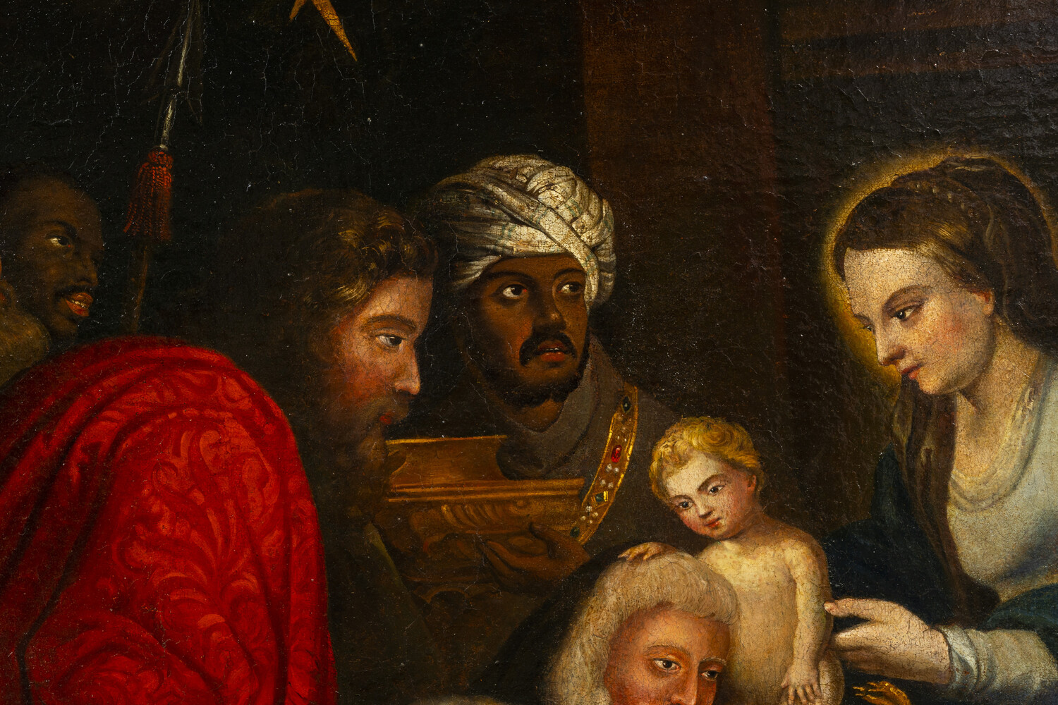 1 Baroque - Style Painting Adoration Of The Three Magi