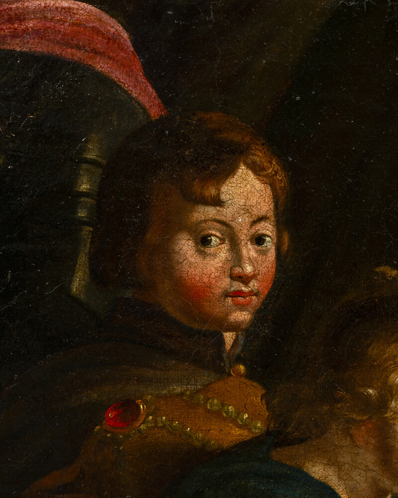 1 Baroque - Style Painting Adoration Of The Three Magi