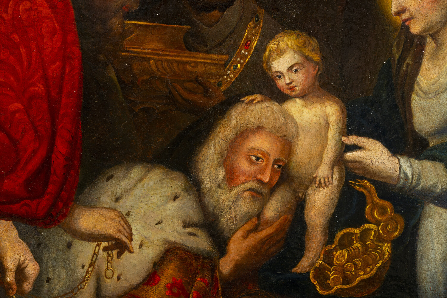 1 Baroque - Style Painting Adoration Of The Three Magi