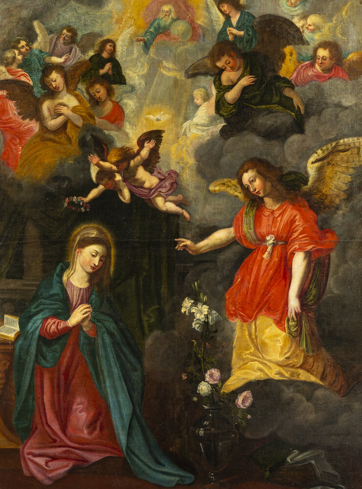 1 Baroque - Style Painting Annunciation