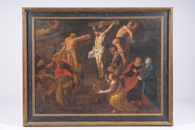 1 Baroque - Style Painting Golgotha - Scene