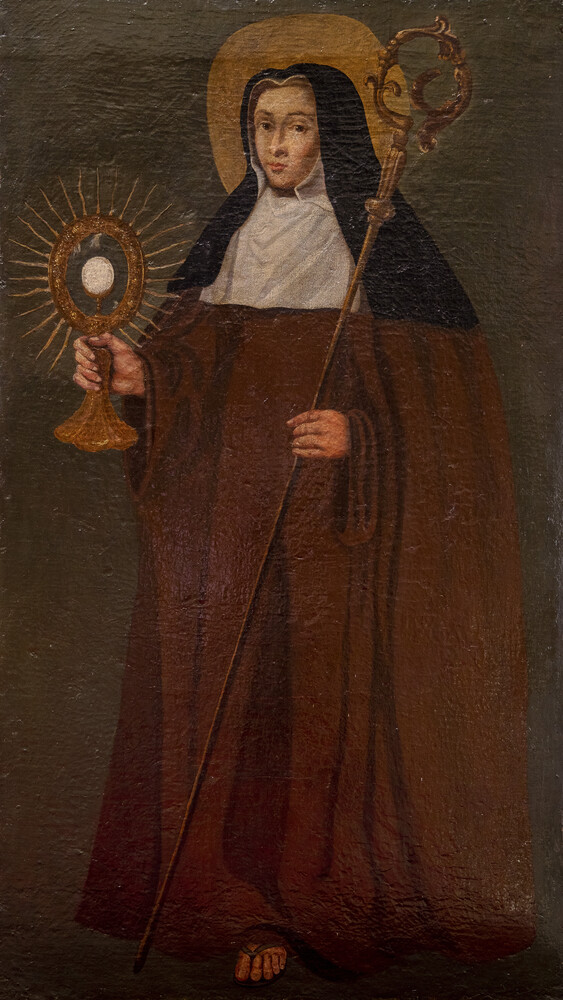 1 Baroque - Style Painting St. Claire. St. Clara