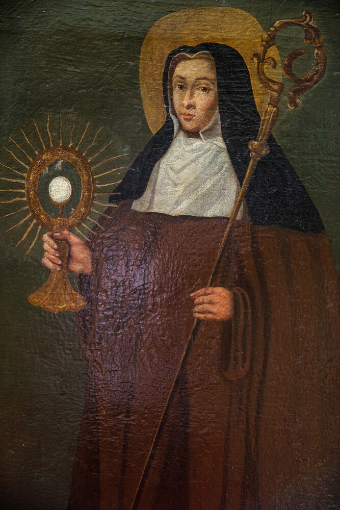 1 Baroque - Style Painting St. Claire. St. Clara