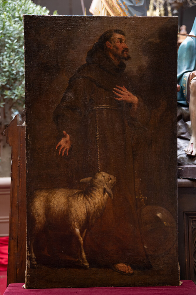 1 Baroque - Style Painting St. Franciscus