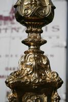 Paschal Candle Stick style Baroque - Style en Messing / Bronze, FRANCE 19 th century