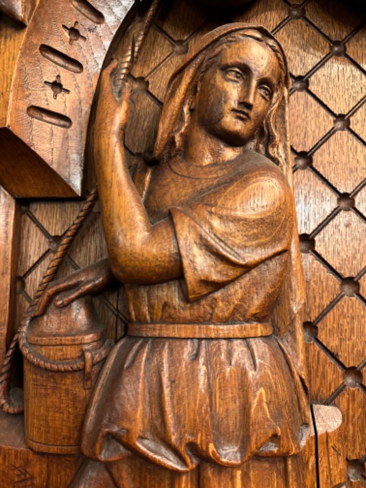 1 Baroque - Style Relief Jesus Meets A Samaritan Woman.