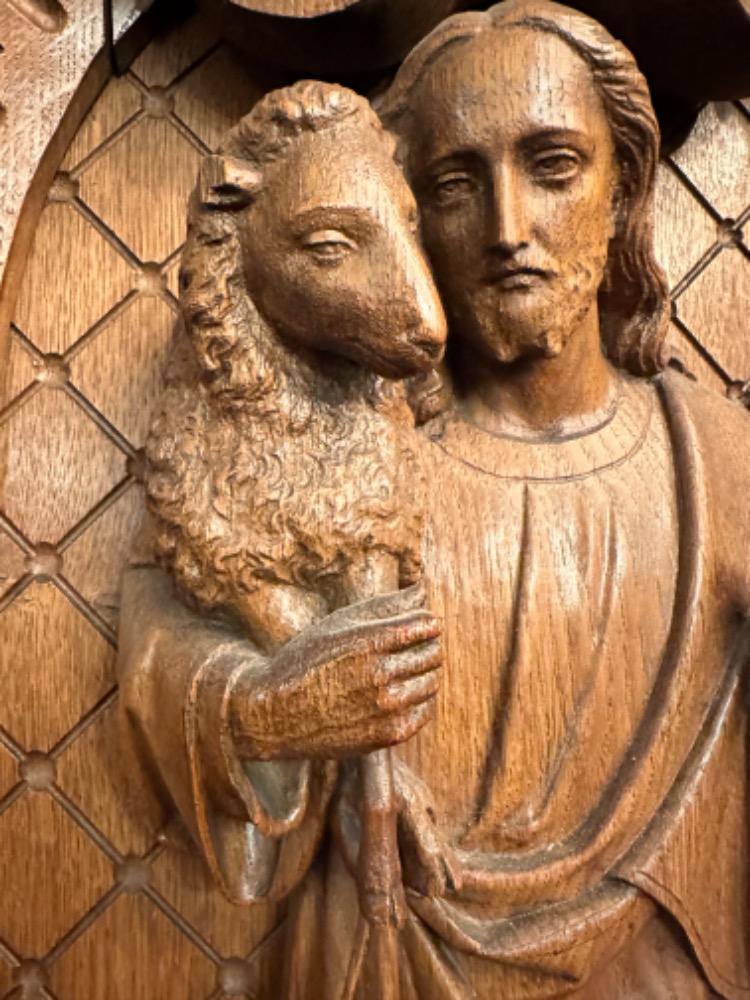 1 Baroque - Style Relief Jesus The Good Shepherd.