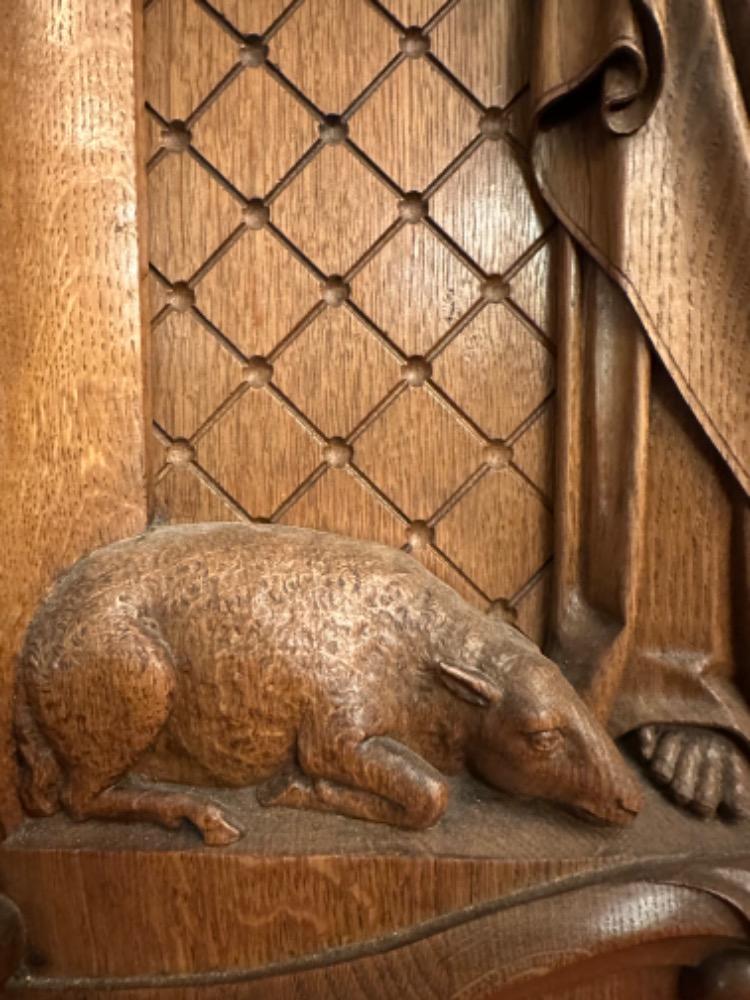 1 Baroque - Style Relief Jesus The Good Shepherd.