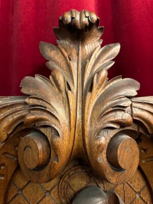 Relief St. Francis, Patron - Saint Of Animals. style Baroque - Style en Hand - Carved Wood Oak, Breda Netherlands 19 th century ( Anno 1845 )