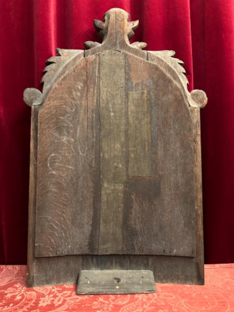 1 Baroque - Style Relief St. Francis, Patron - Saint Of Animals.