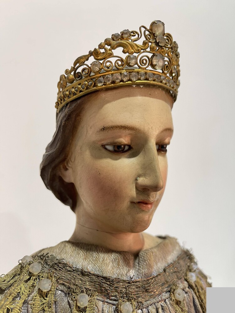 1 Baroque - Style Reliquary - Relic Ex Ossibus St. Catherine