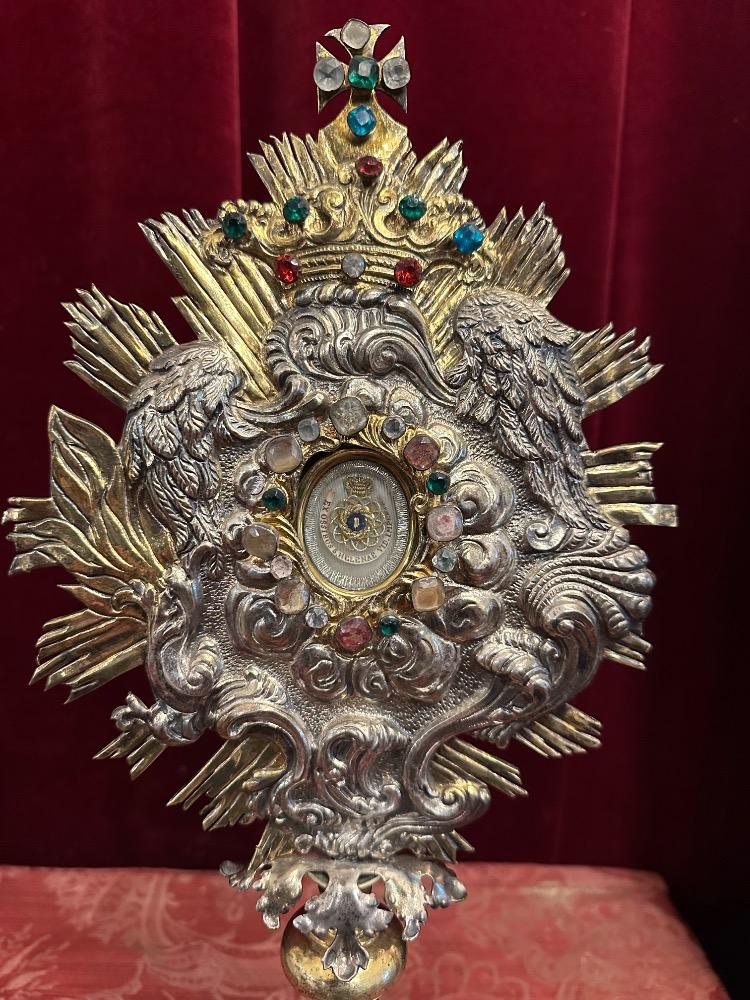 1 Baroque - Style Reliquary - Relic Ex Ossibus St. Helena