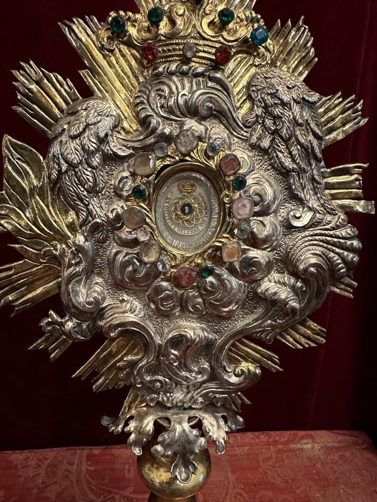 1 Baroque - Style Reliquary - Relic Ex Ossibus St. Helena