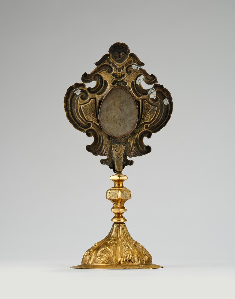 1 Baroque - Style Reliquary - Relic Ex Ossibus St. Sebastian