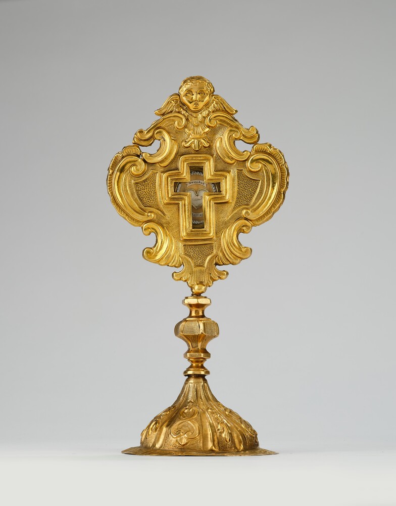 1 Baroque - Style Reliquary - Relic Ex Ossibus St. Sebastian