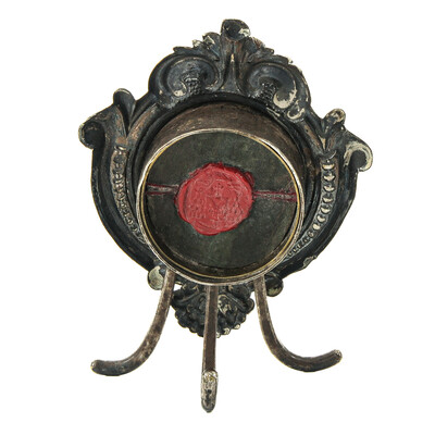 Reliquary - Relic Ex Ossibus St. Thomas Of Aquino style Baroque - Style en Silver / Glass / Originally Sealed, Italy  18 th century ( Anno 1775 )