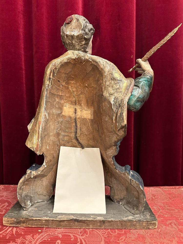 1 Baroque - Style Reliquary - Relic Ex Sepulchre St. John Evangelist With Original Document