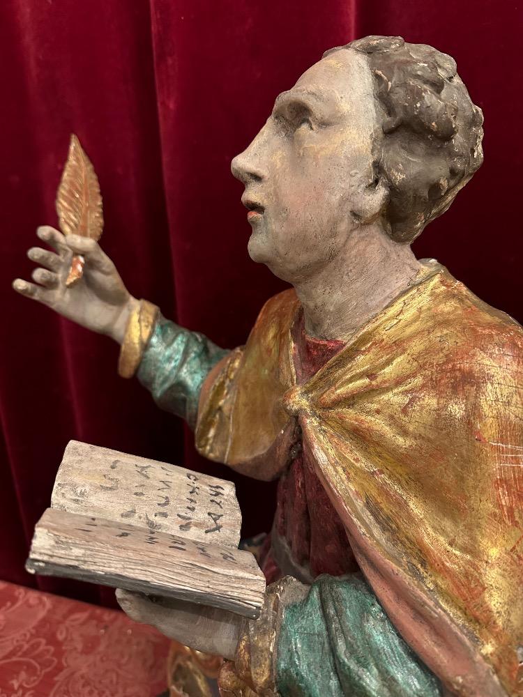 1 Baroque - Style Reliquary - Relic Ex Sepulchre St. John Evangelist With Original Document