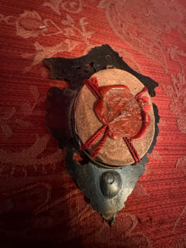 1 Baroque - Style Reliquary - Relic Spineam Coronum D.N.J.C. Ex Crown Of Thorns