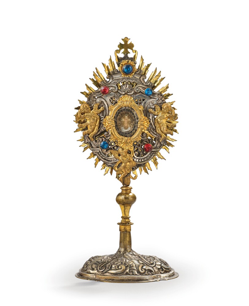1 Baroque - Style Reliquary - Relic True Cross..