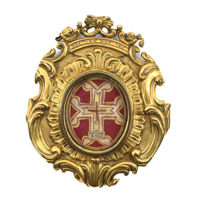 1 Baroque - Style Reliquary - Relic True Cross
