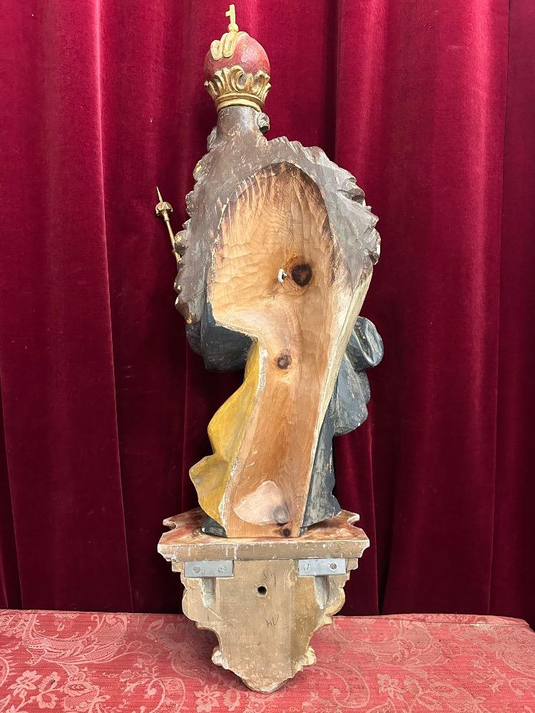 1 Baroque - Style Sculpture Madonna With Child