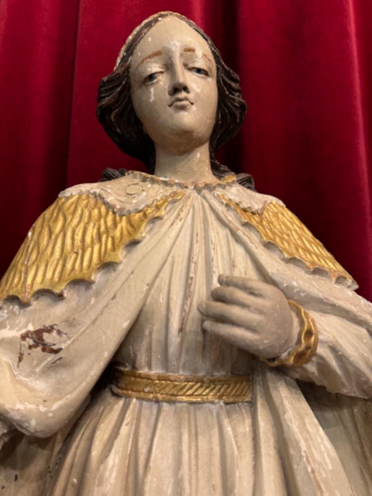 1 Baroque - Style Sculpture St. Catherine Of Alexandria