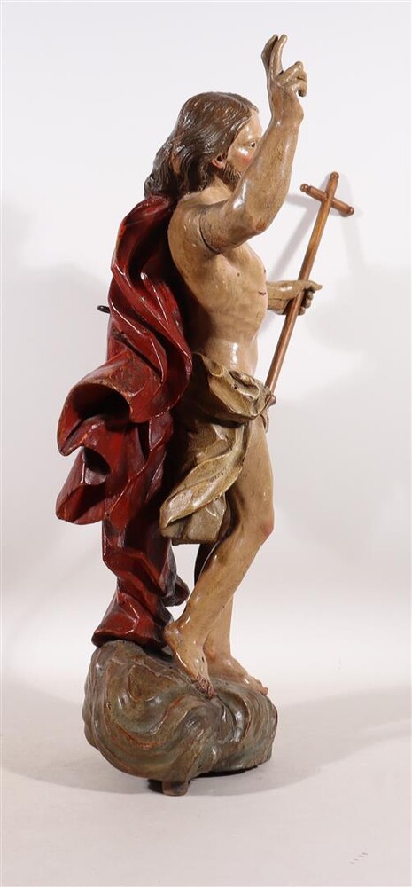 1 Baroque - Style Sculpture St. John Baptist
